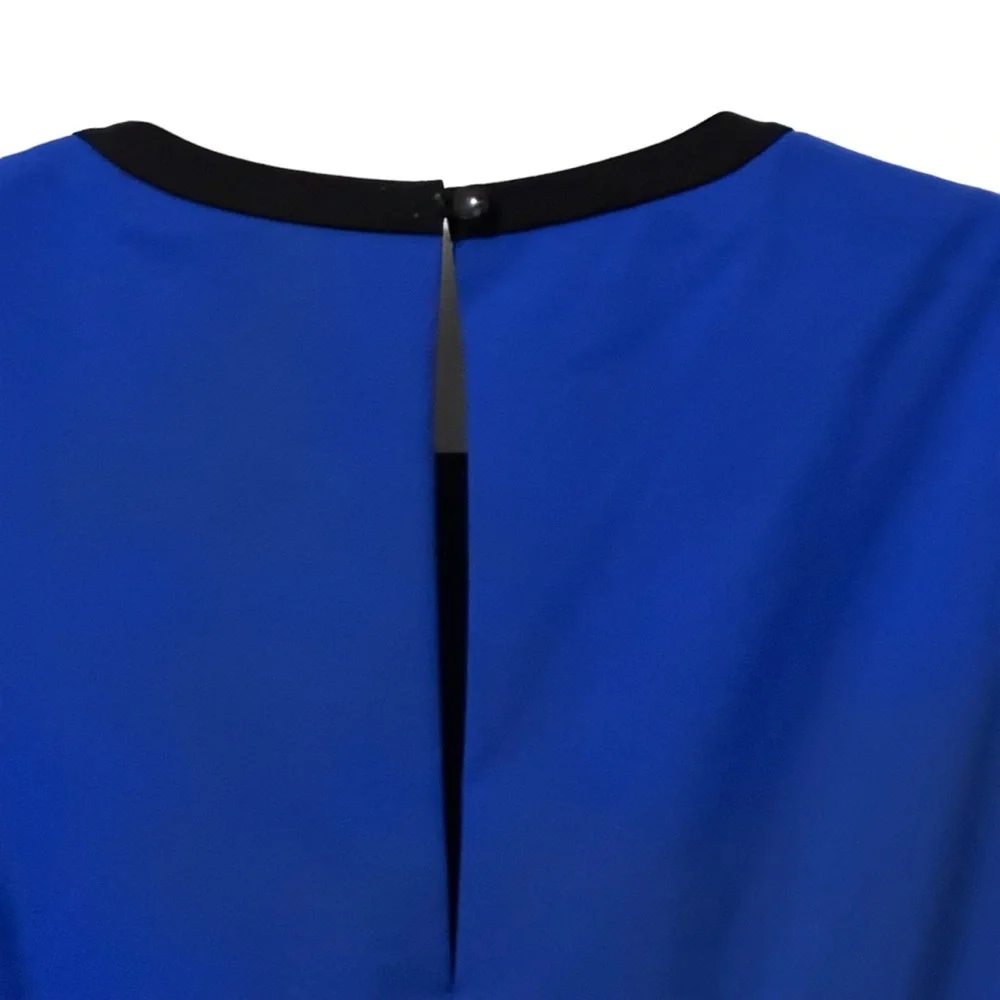 KATE SPADE‎ NY Women's NWT Size 4 Blue/Black Sleeveless Dress Fully Lined $358
